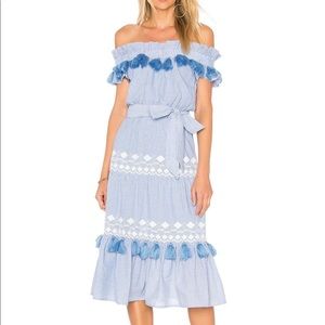 Tassel trim dress